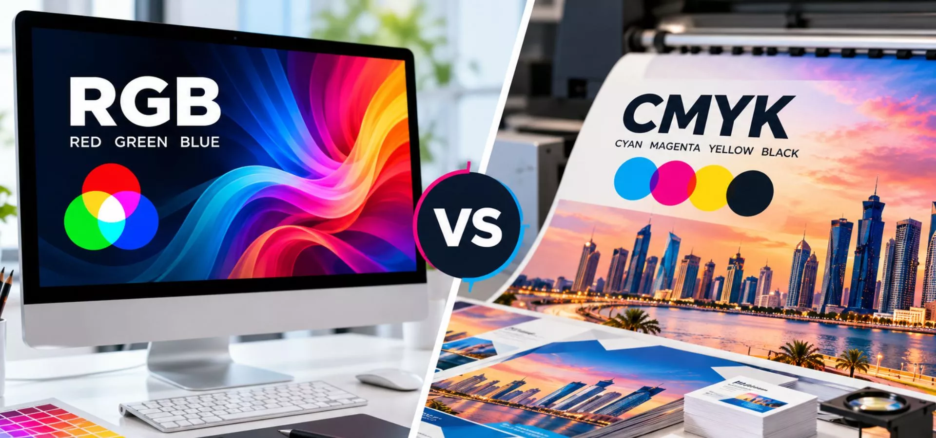 CMYK vs RGB colour modes for professional printing