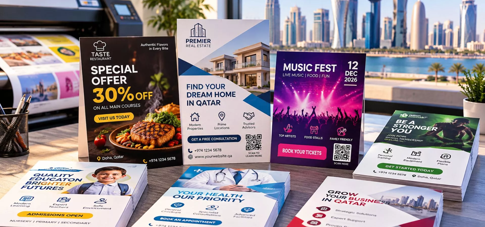 Flyer Printing in Qatar