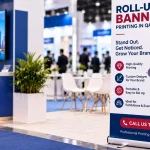 Roll-up banner printing in Qatar for an exhibition stand